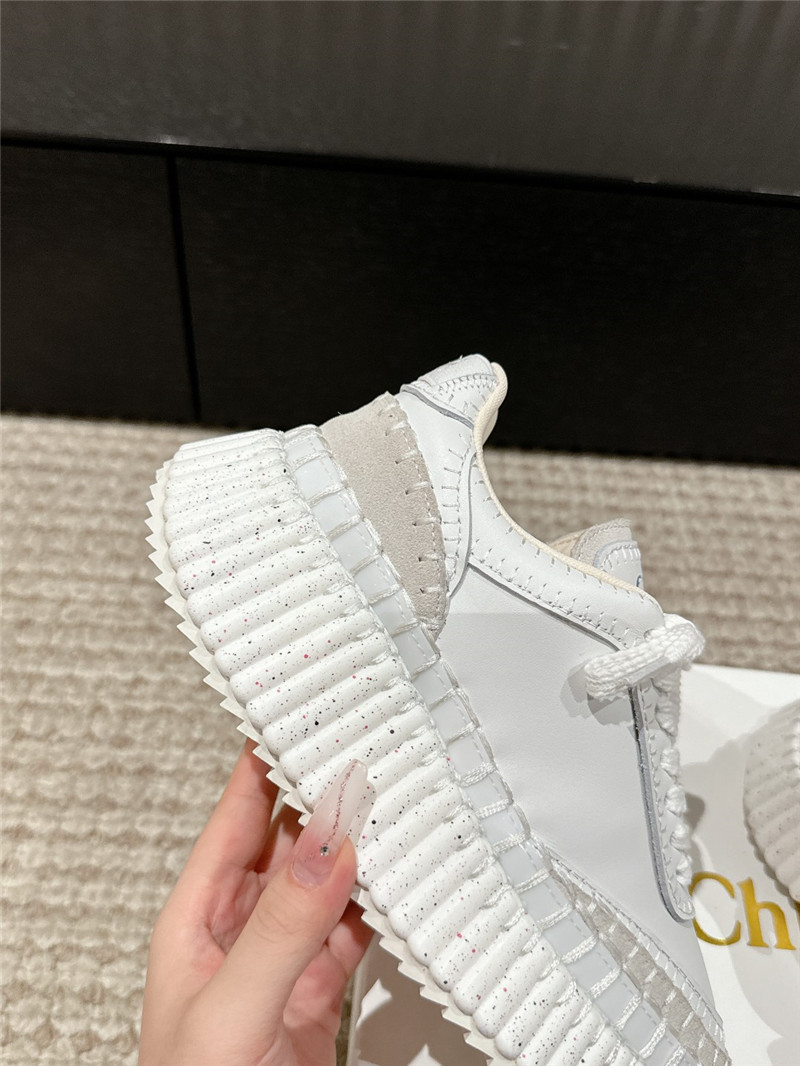 Chloé White Nama Sneakers