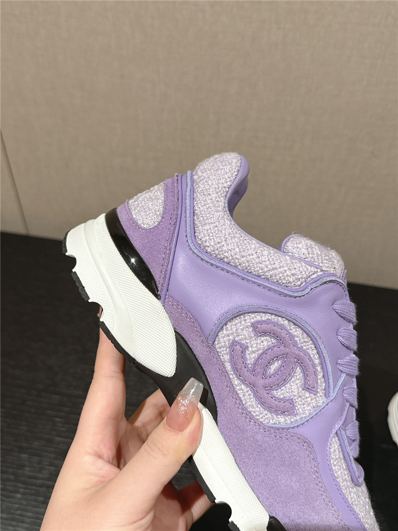 Ch**el purple logo sneakers