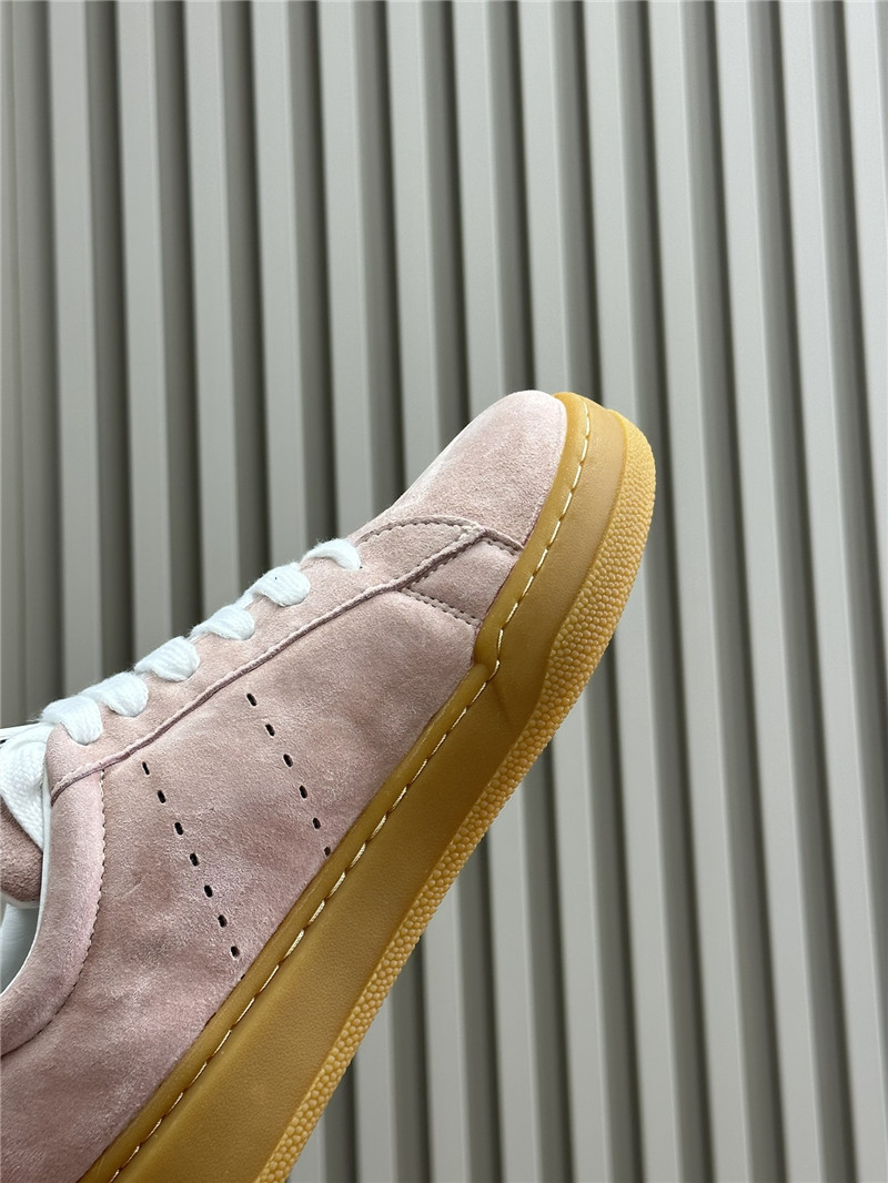 Miu Miu Pink Laced Low-Top Sneakers