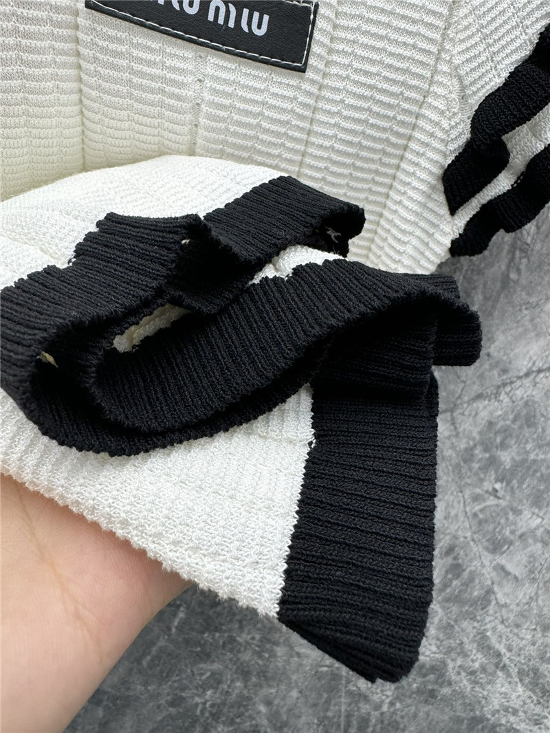 M1um1u polo short-sleeved knit top replica d&g clothing