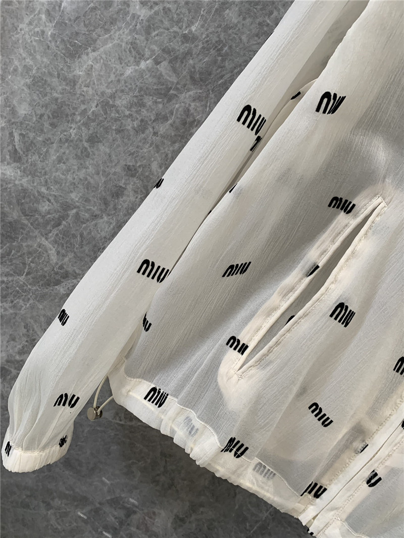 M1um1u zipper sun protection jacket replica clothing sites