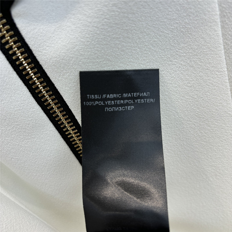 Balmain black and white contrast dress replicas clothes
