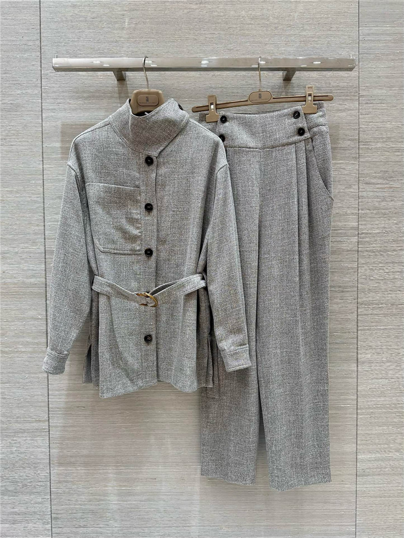 L0r0 P1ana linen blend tapered trousers replica clothing sites