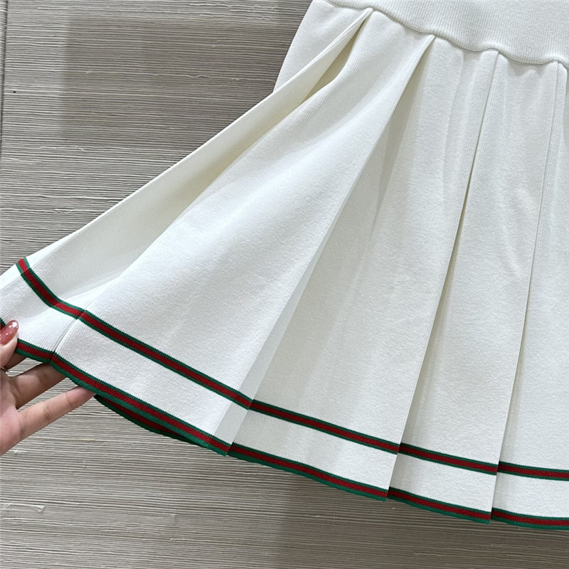 Gvc*1 polo collar small top + skirt set replica designer clothing websites