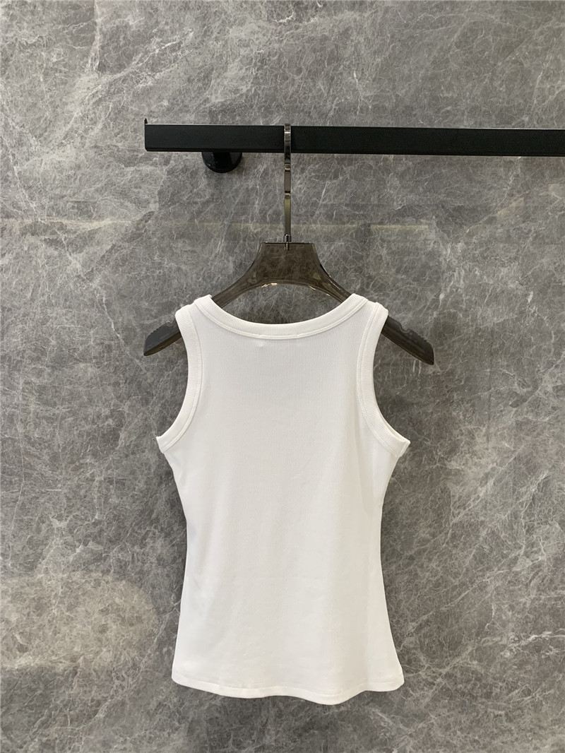 M1um1u beaded flower slim fit vest replicas clothes