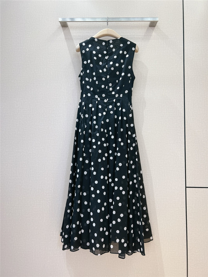 Vanitoo polka dot print dress cheap replica designer clothes