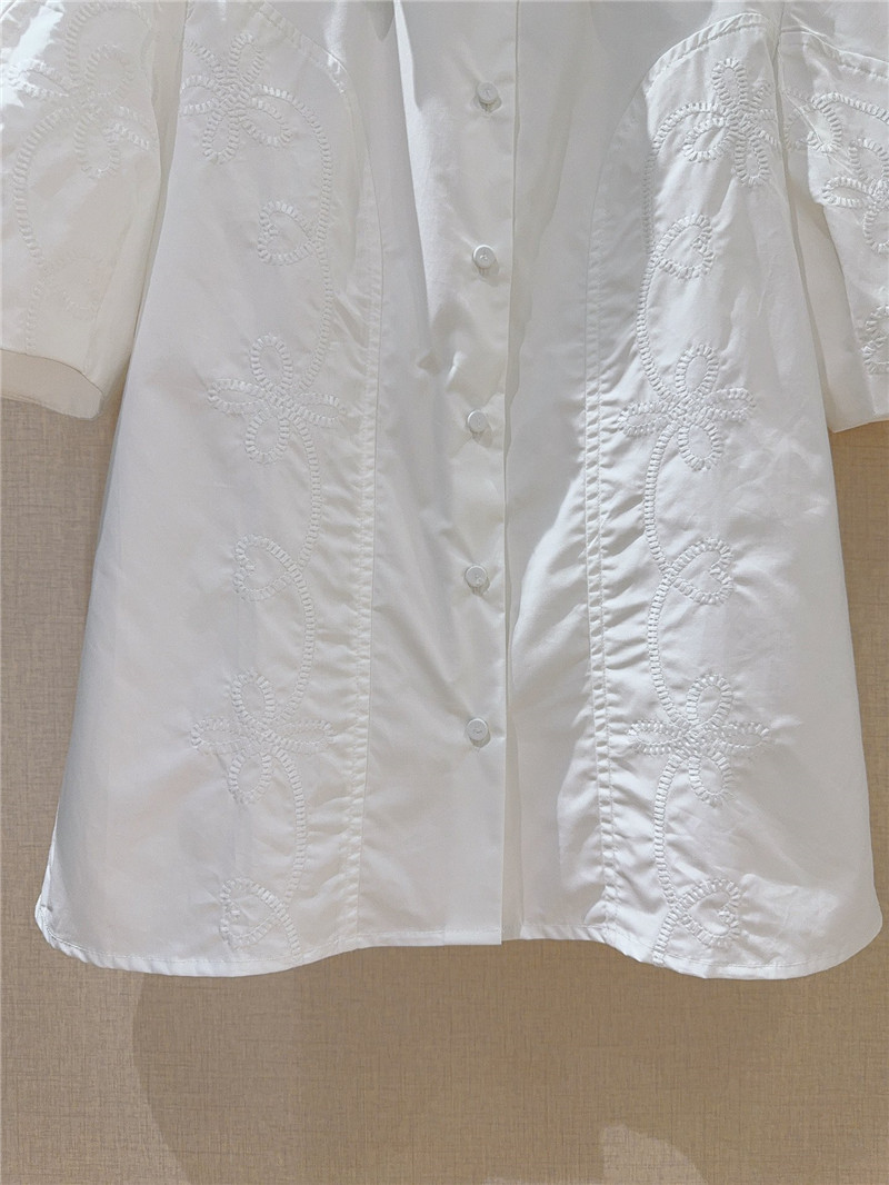 Chloé puff sleeve lapel shirt replica d&g clothing