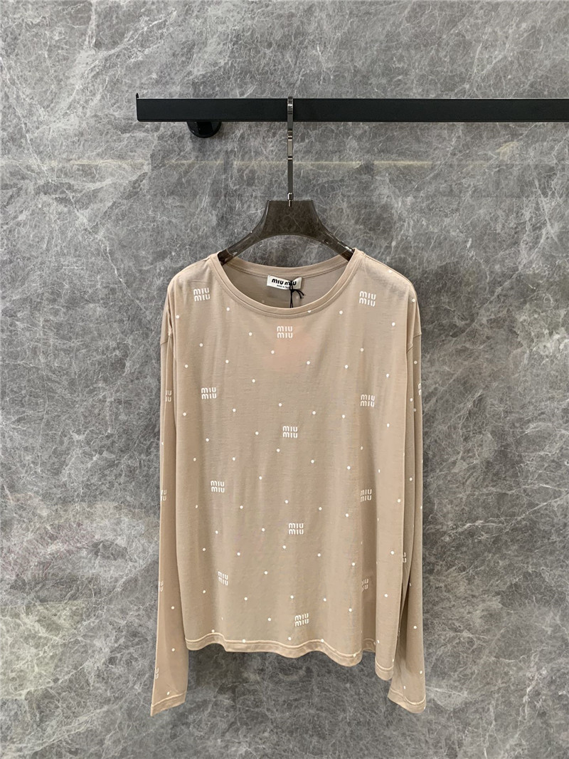 Miu Miu Logo Print Sweater