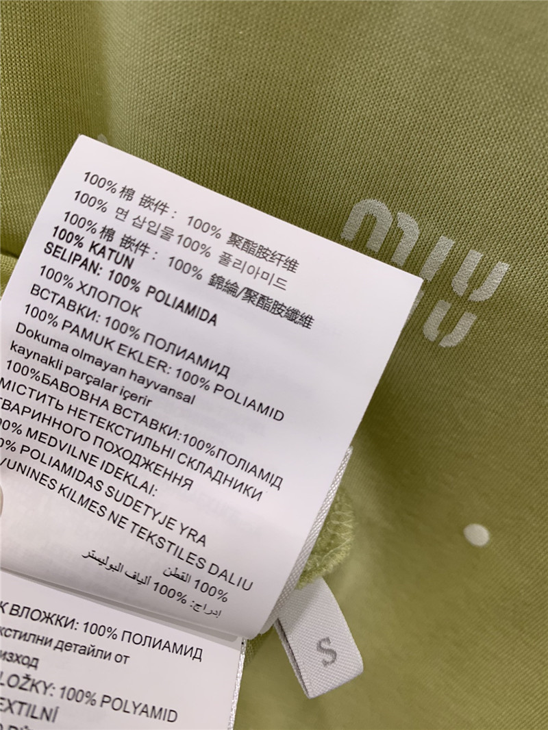 M1um1u base long-sleeved t-shirt replica clothing sites