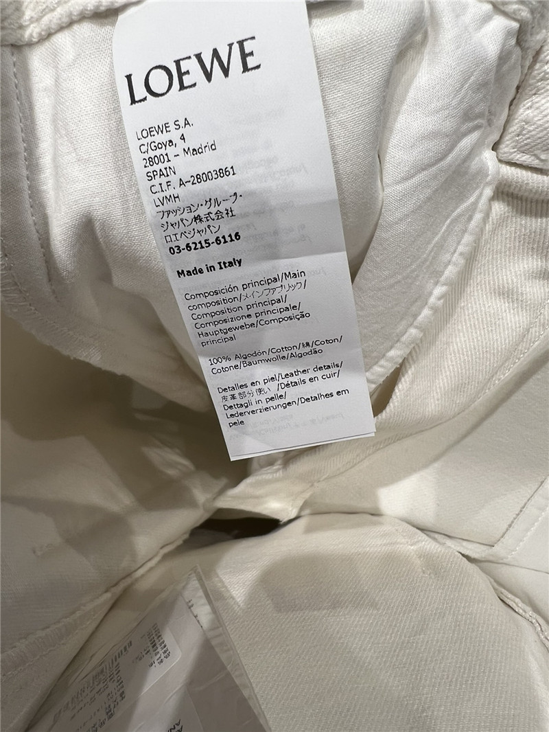 L0ew* white jeans replica designer clothes