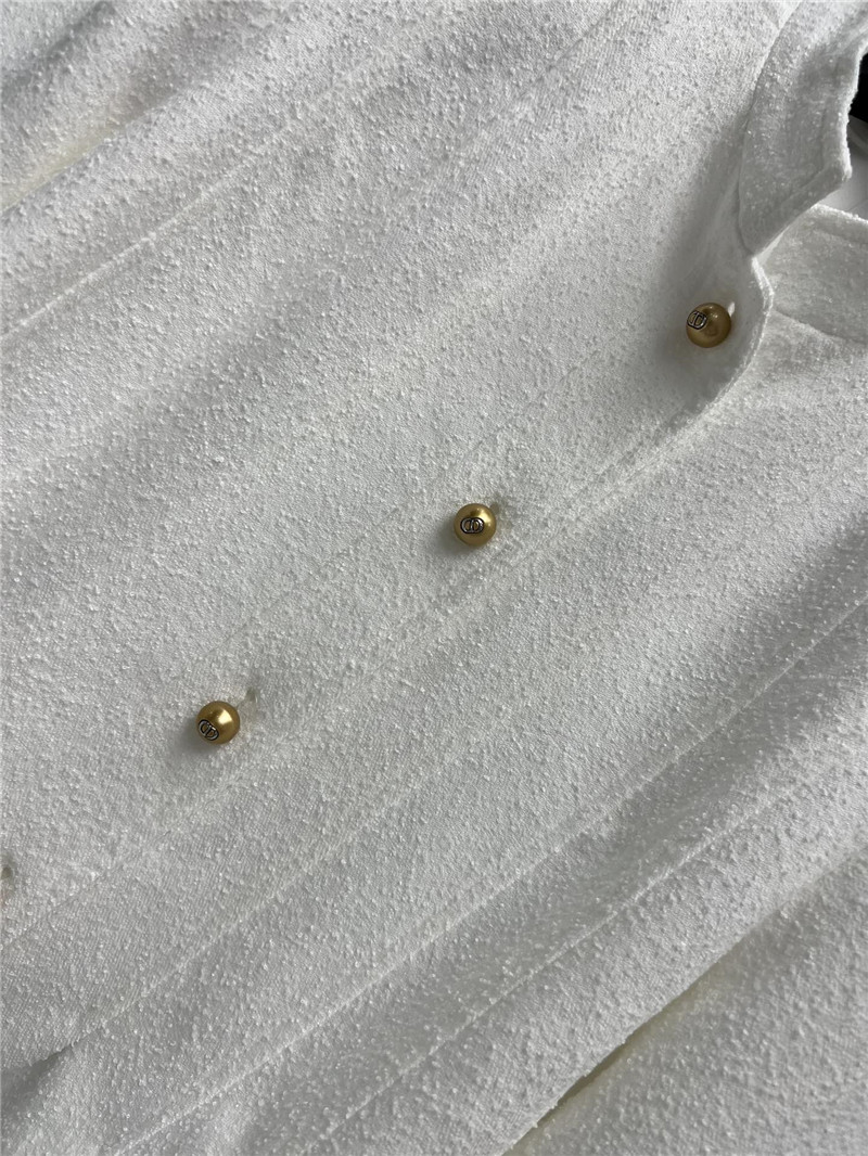 D10r gold button ruffled small cc style jacket replica clothes