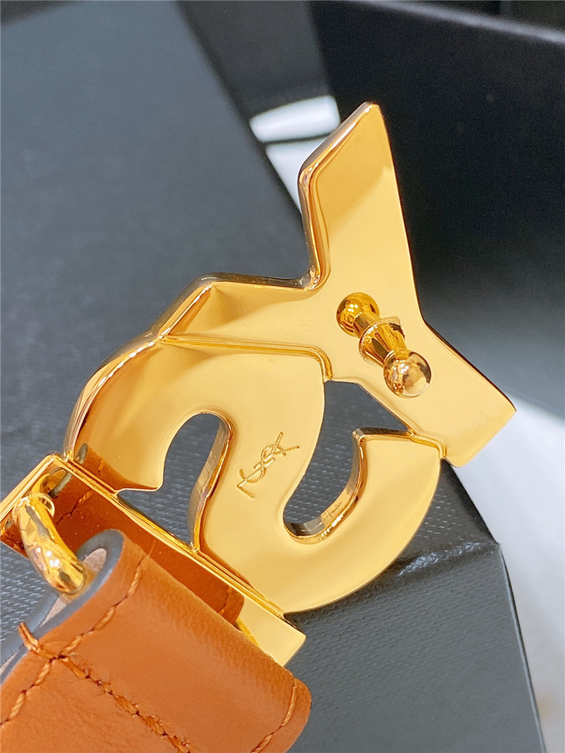 Y51 simple and versatile retro copper buckle belt