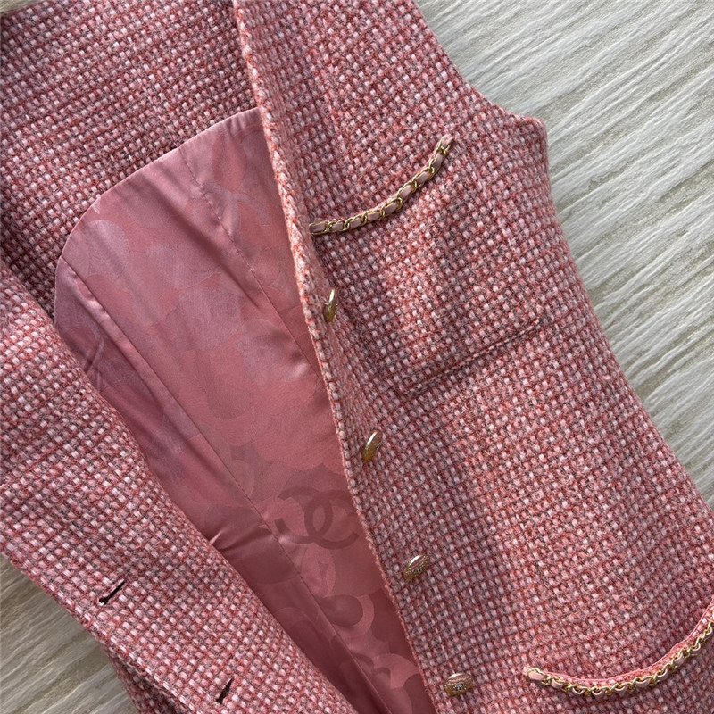 Ch**el v-neck tweed sleeveless vest dress replica clothes