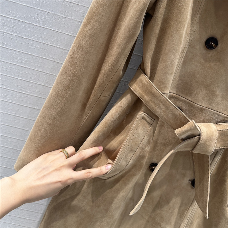 M1um1u suede windbreaker jacket replica clothes