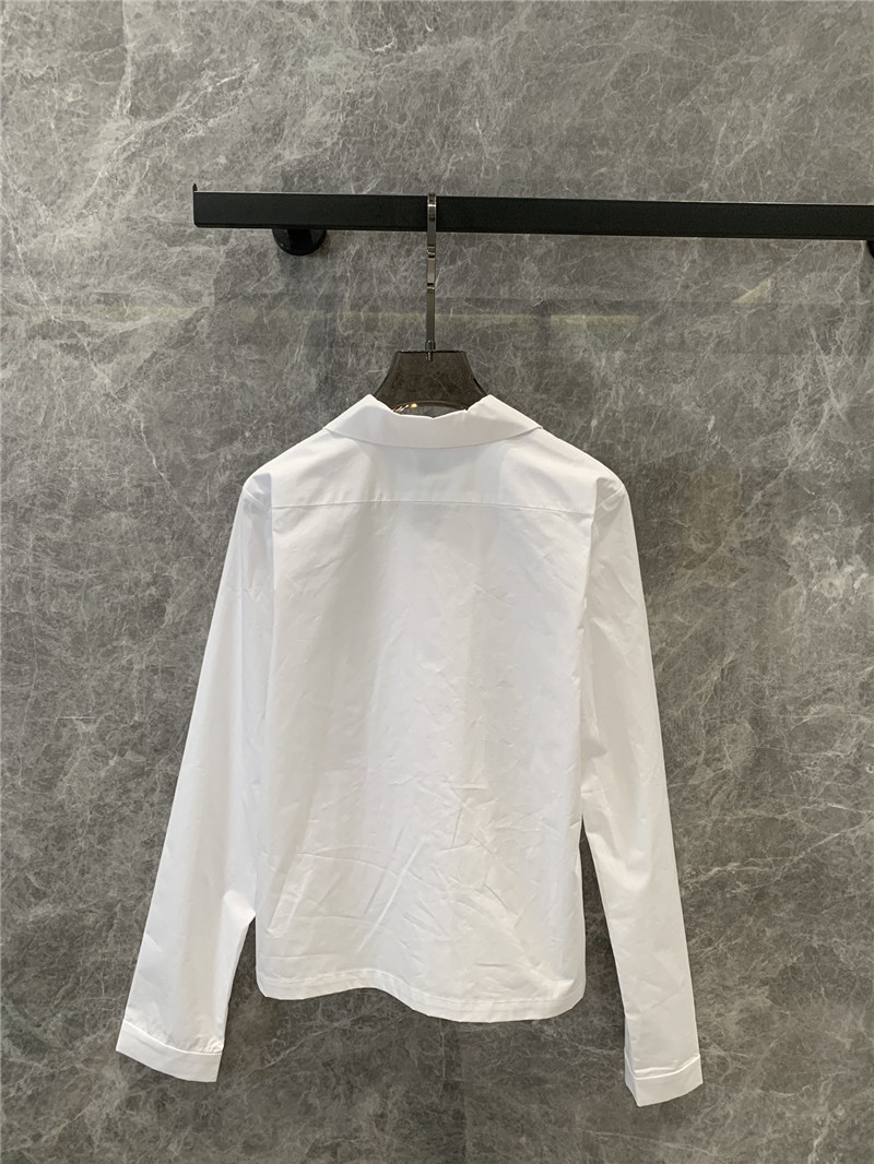 M1um1u cotton poplin long-sleeved shirt replica clothes