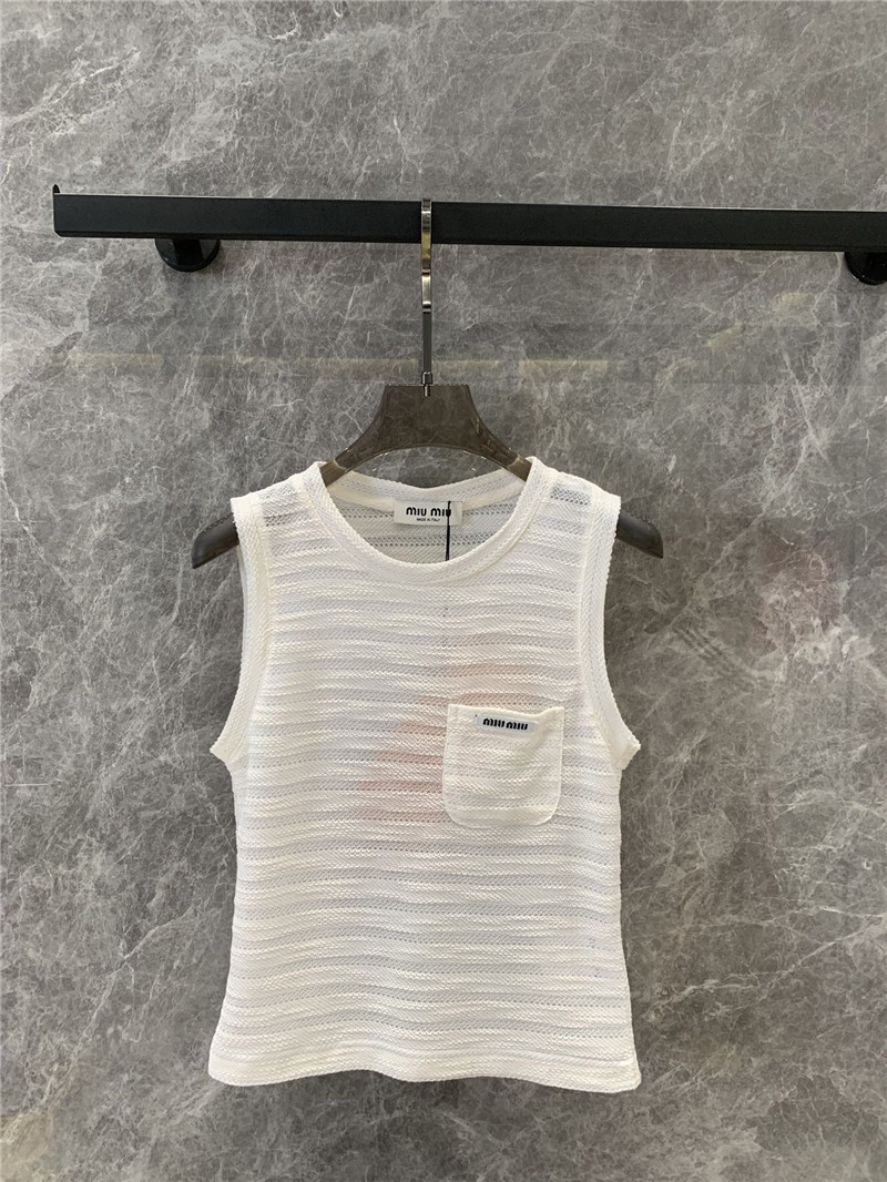 M1um1u sleeveless vest t-shirt replica clothing