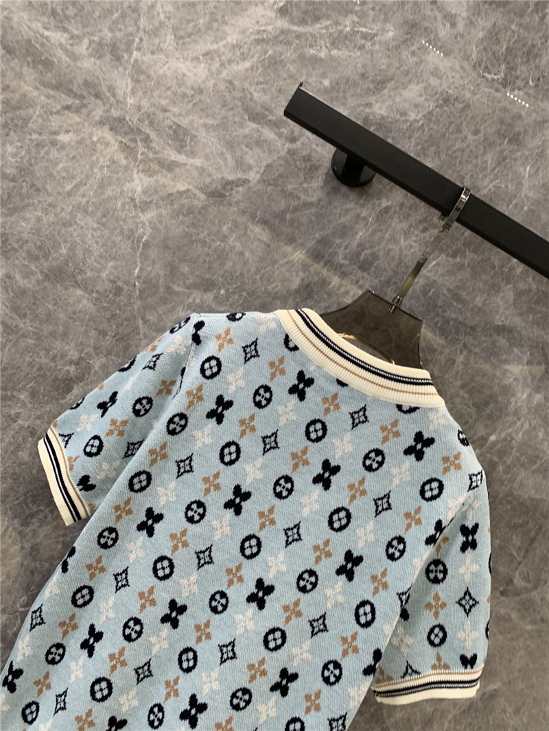 l0vis Vvtt0n lv knitted short-sleeved top replica clothing