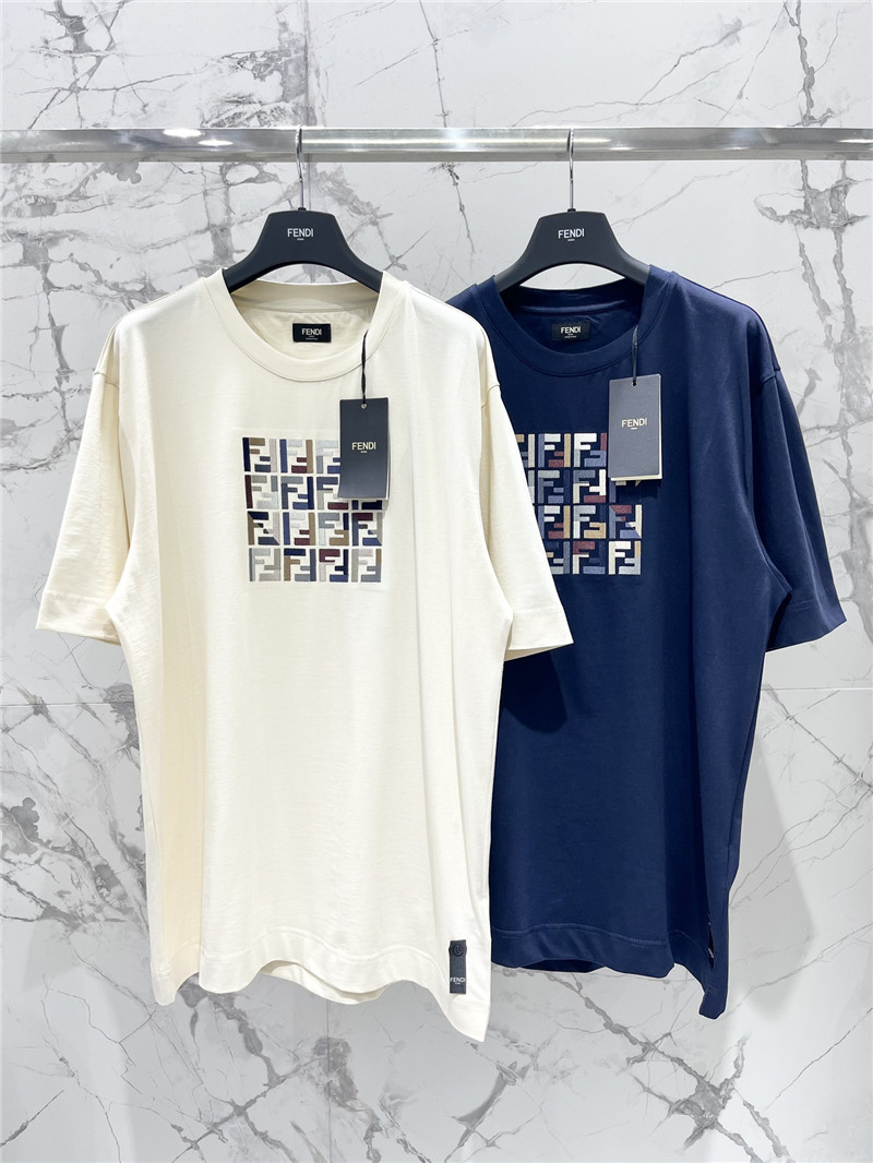 F**di round neck short sleeve replicas clothes