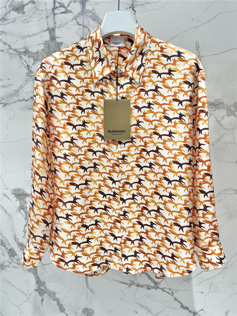 Bv*b*rry twill printed shirt replica clothing sites