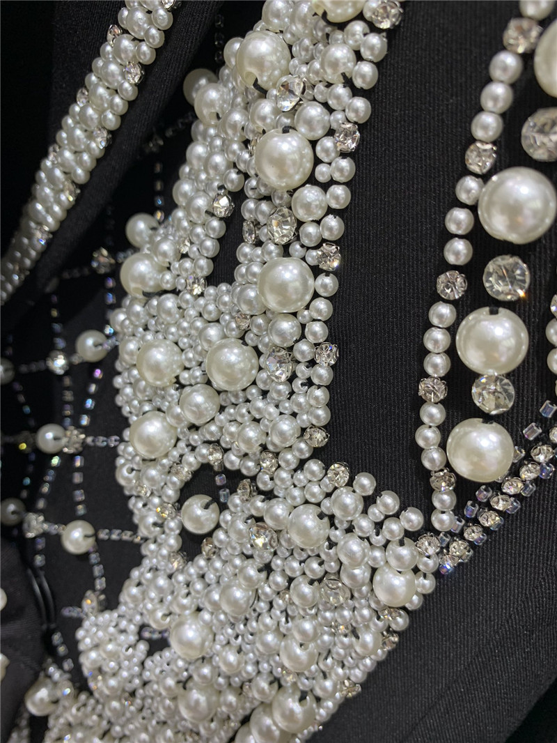 Balmain heavy pearl suit jacket replica d&g clothing