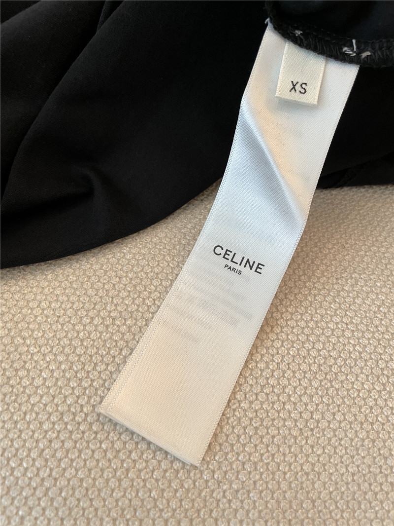 Ce1i*e printed letter short sleeve replica designer clothes