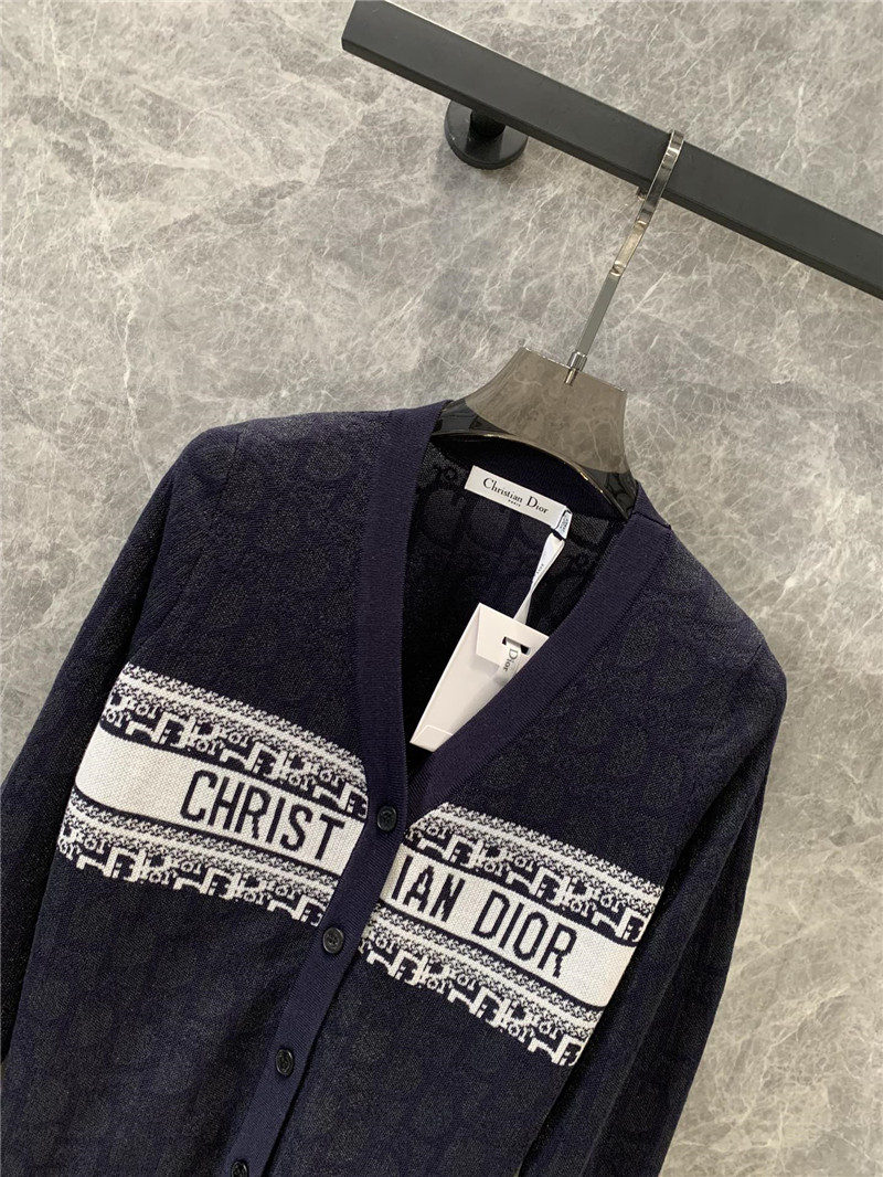 D10r single breasted knitted cardigan replica clothes