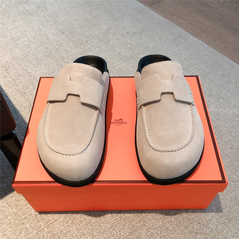 H**me5 go mule beige suede