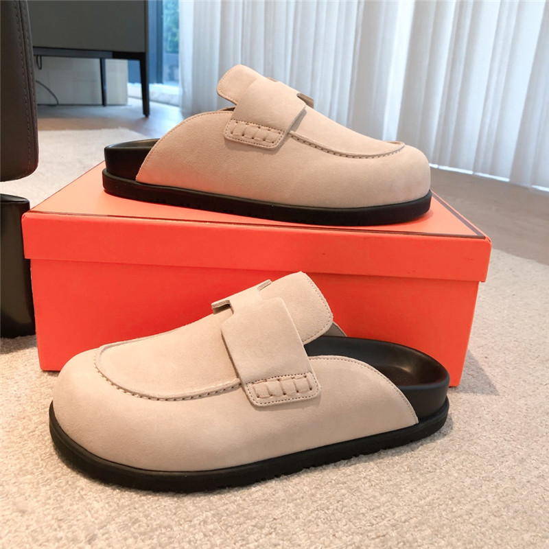 H**me5 go mule beige suede