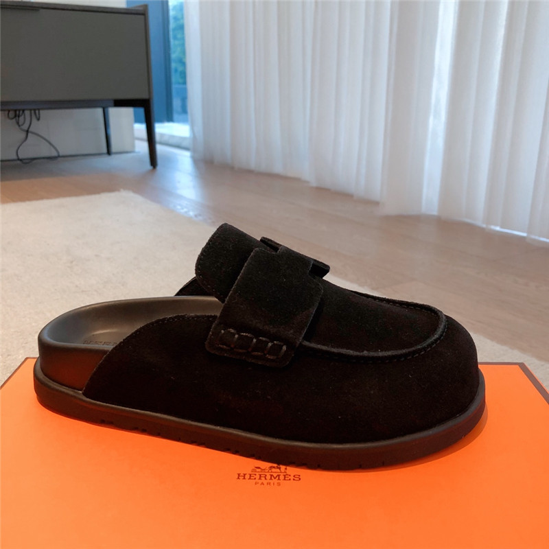 H**me5 go mule black suede