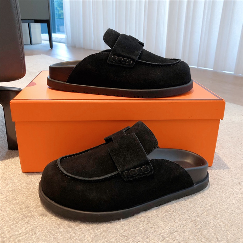 H**me5 go mule black suede