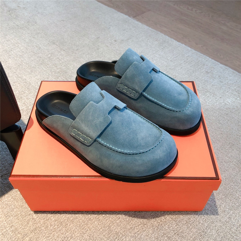 H**me5 go mule grey suede