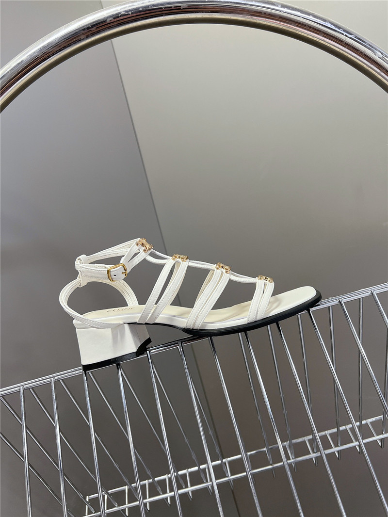 Ce1i*e clemence multi triomphe sandals in lambskin milk