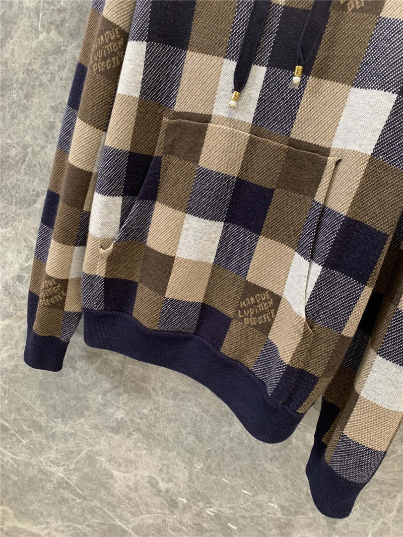l0vis Vvtt0n lv jacquard knitted hoodie replica clothing sites