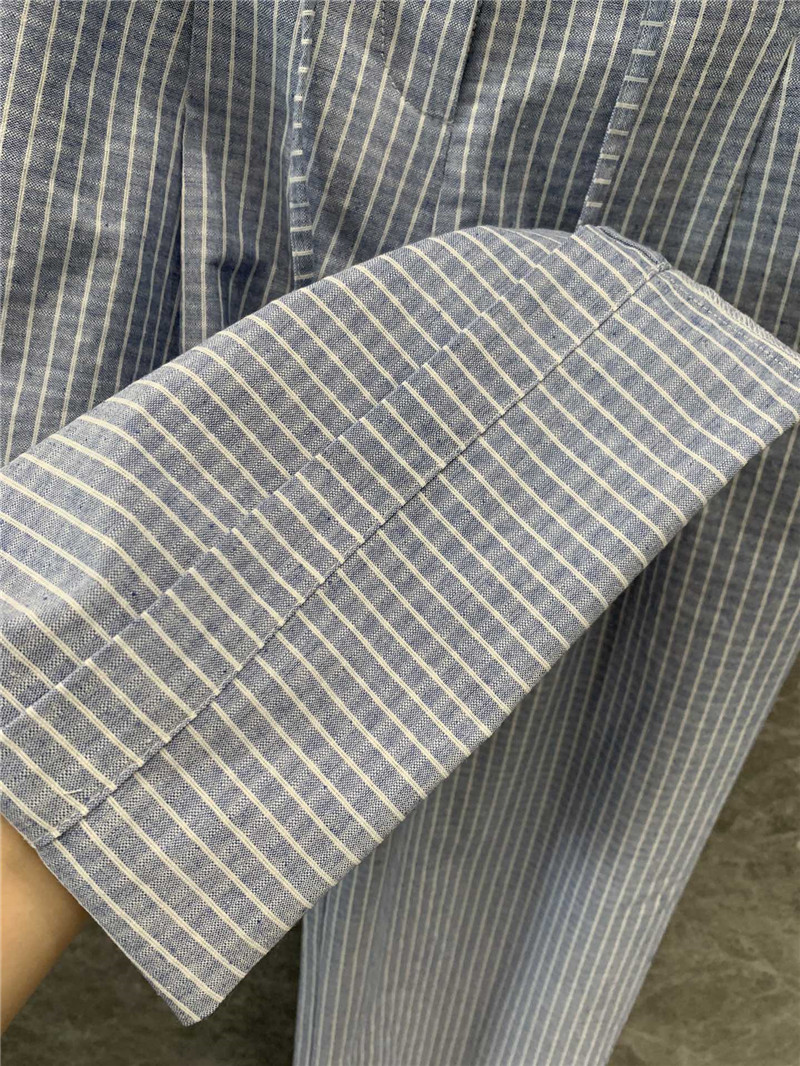 Ch**el striped casual trousers replica d&g clothing