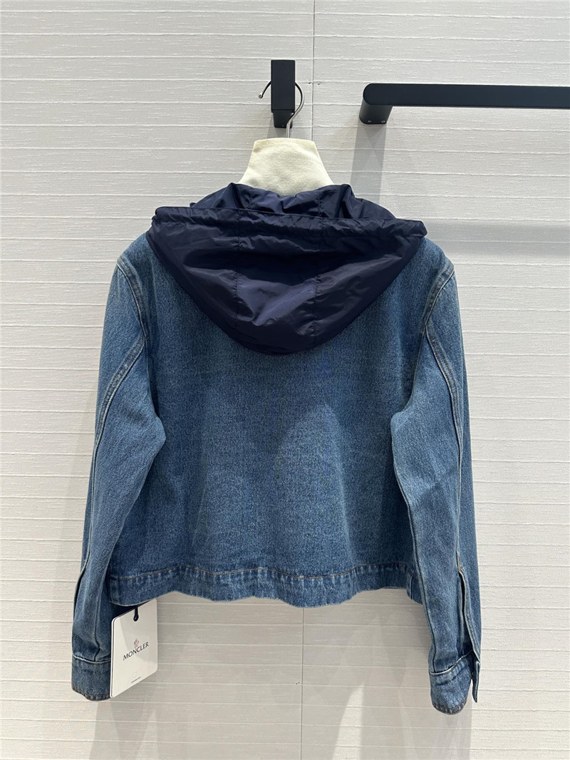Moncler vintage washed denim jacket replica d&g clothing