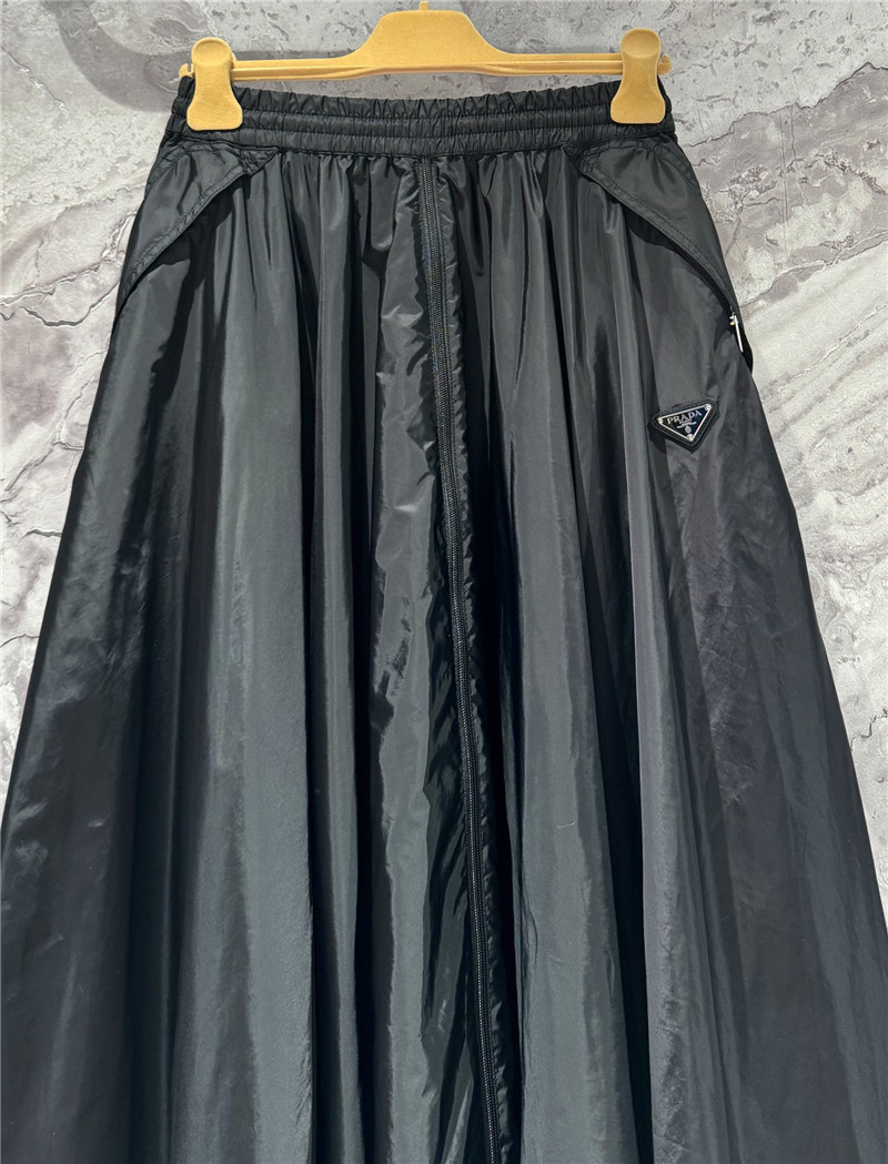 Pra*a nylon full skirt replica designer clothes