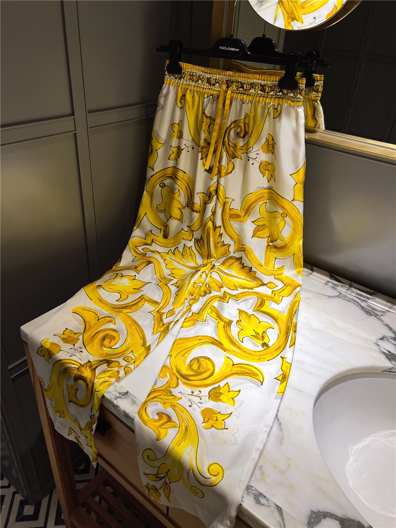 Dolce & Gabbana d&g silk pants replicas clothes