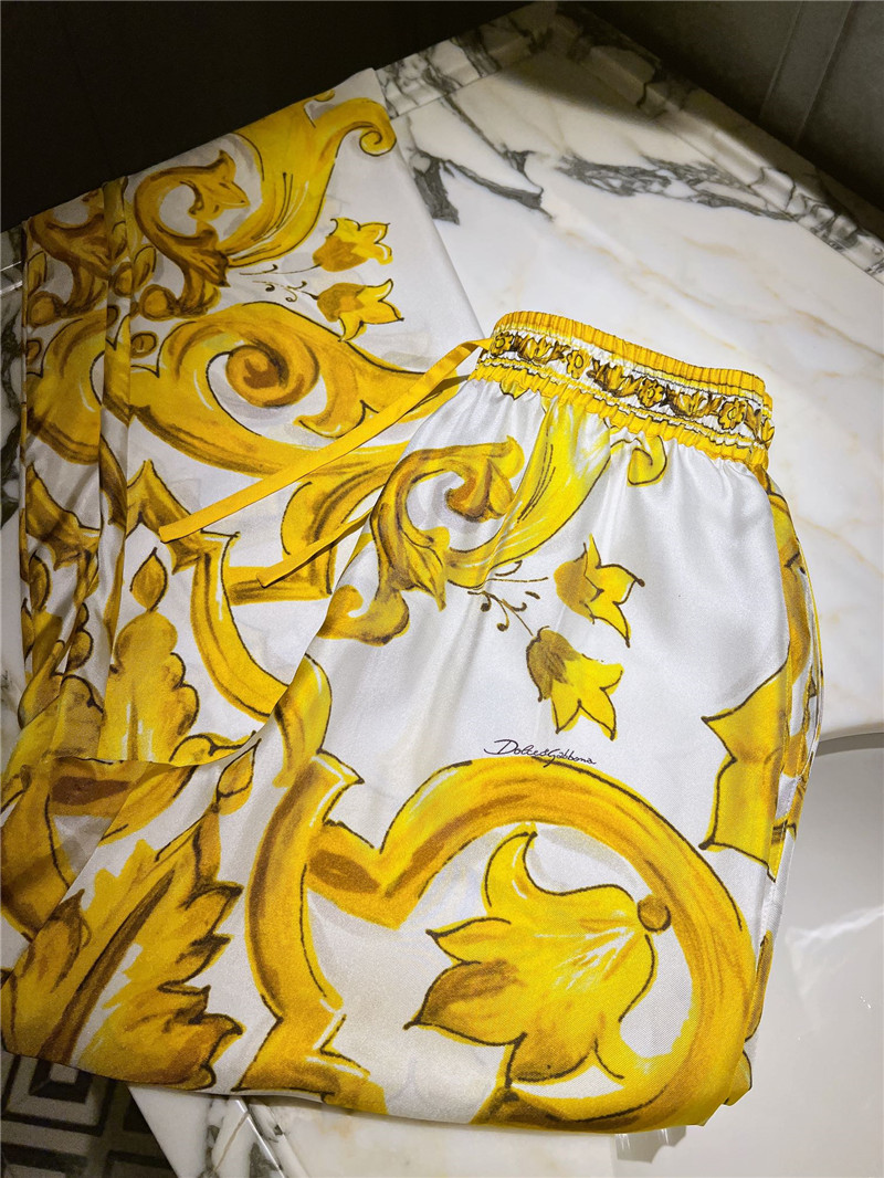 Dolce & Gabbana d&g silk pants replicas clothes