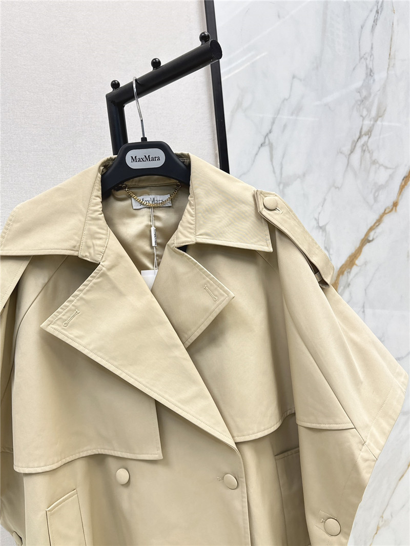 Vanitoo lapel double-breasted trench dress replica clothes