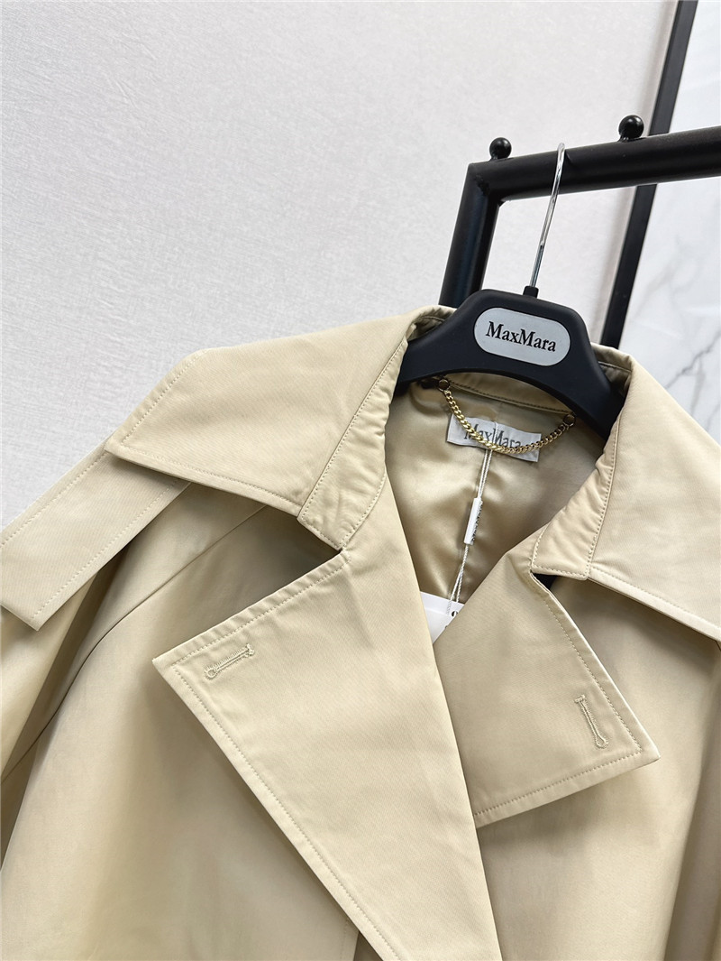 Vanitoo lapel double-breasted trench dress replica clothes