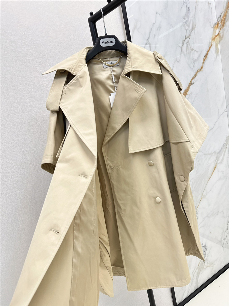 Vanitoo lapel double-breasted trench dress replica clothes