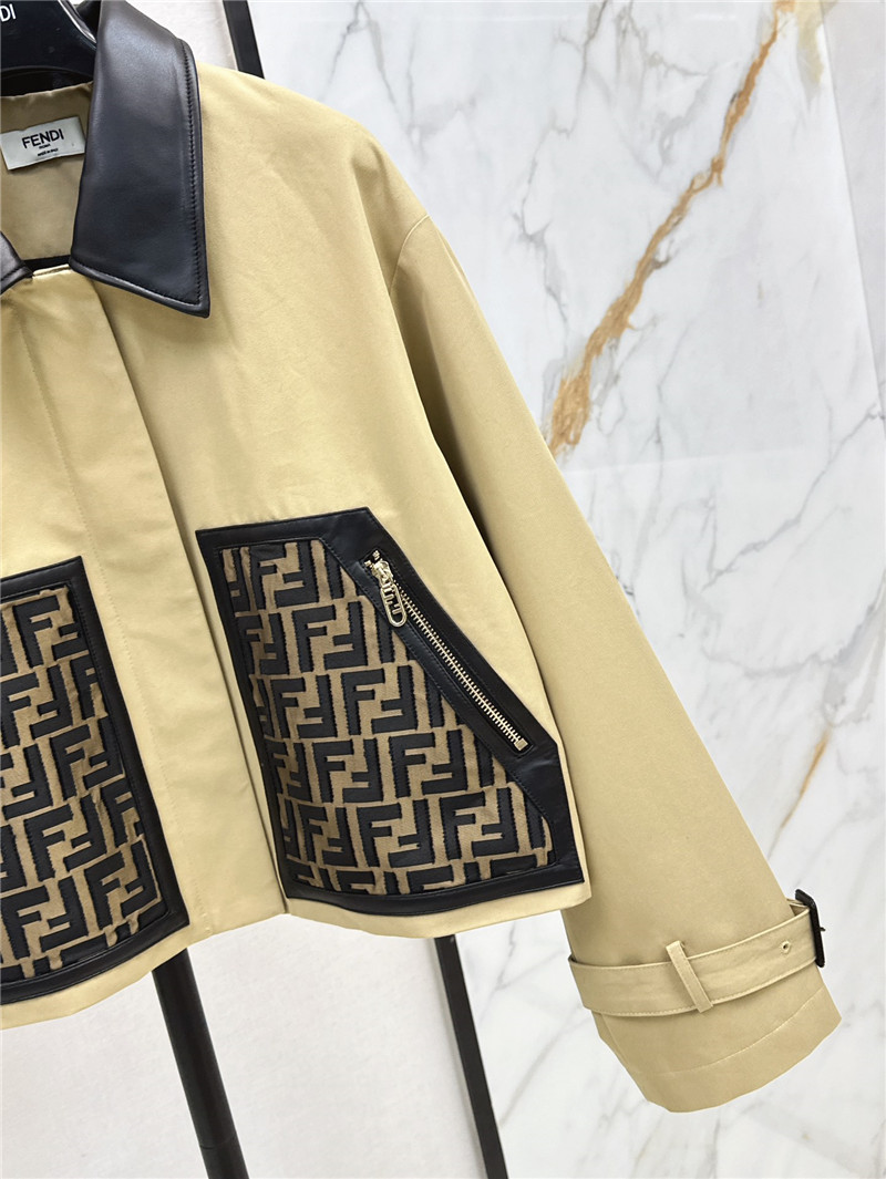F**di short trench coat replica d&g clothing