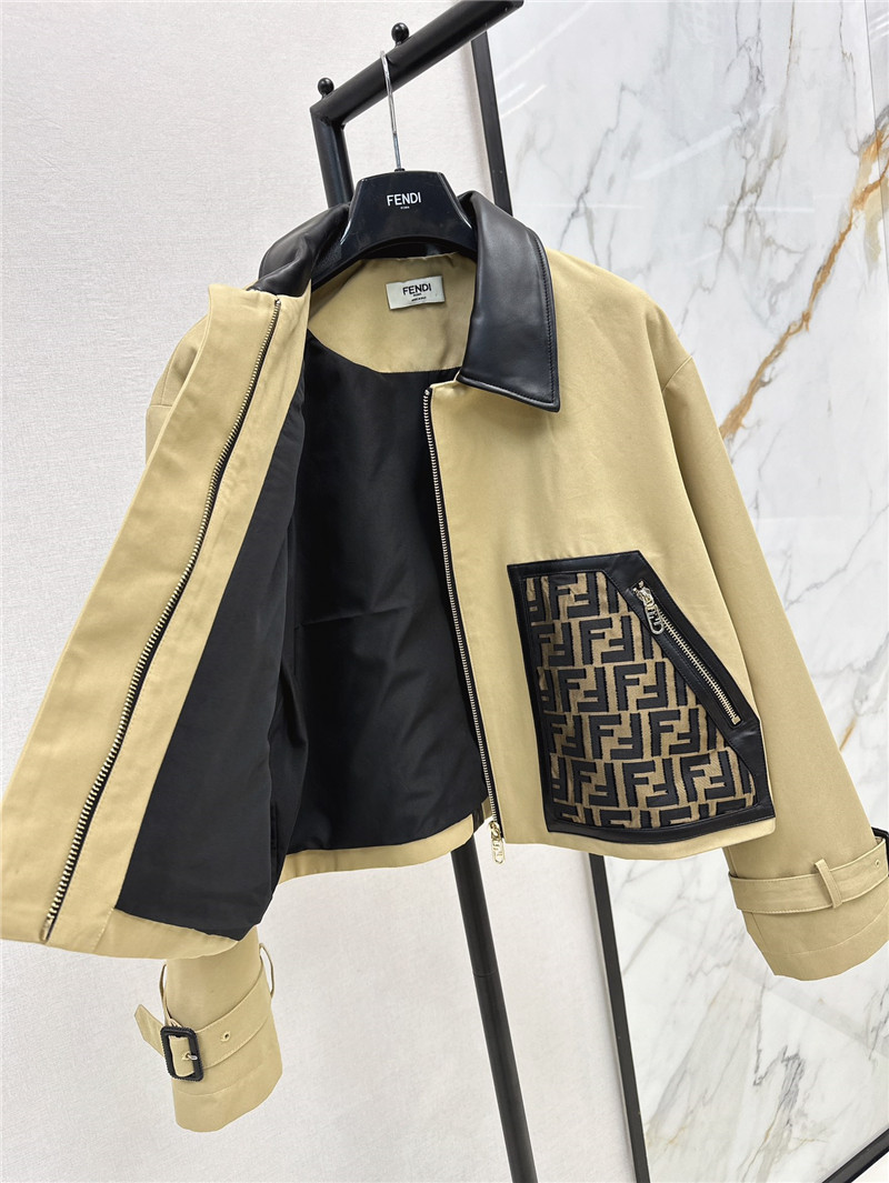 F**di short trench coat replica d&g clothing