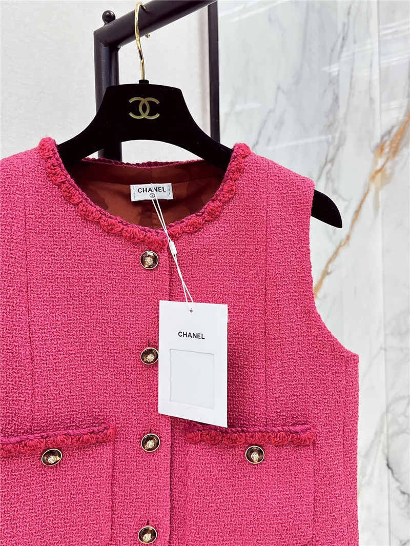 Ch**el new woven vest replica designer clothes