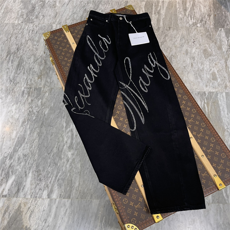 A1exa*der wang rhinestone jeans replica d&g clothing
