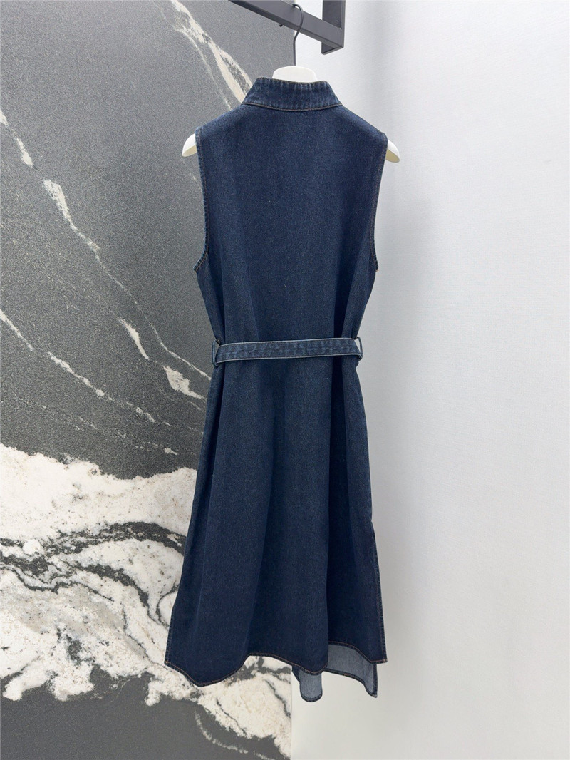 L0ew* vintage washed denim dress replica clothes
