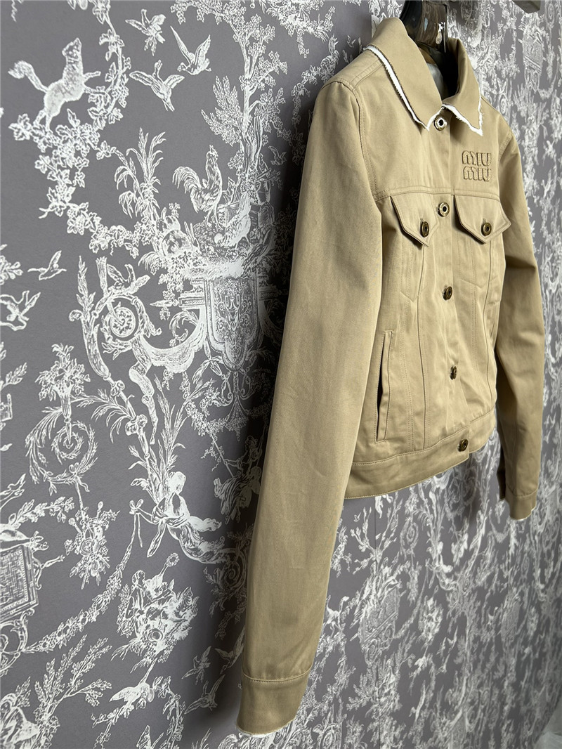 M1um1u lapel jacket replica designer clothes