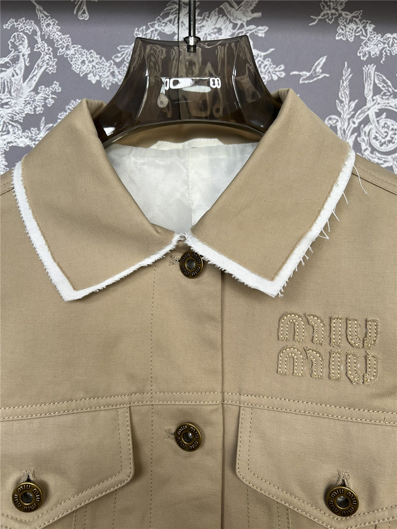 M1um1u lapel jacket replica designer clothes