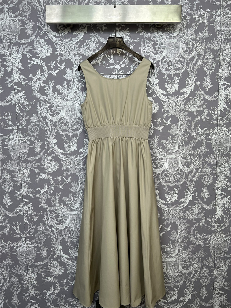 Miu Miu Panama Cotton Fit-And-Flare Dress