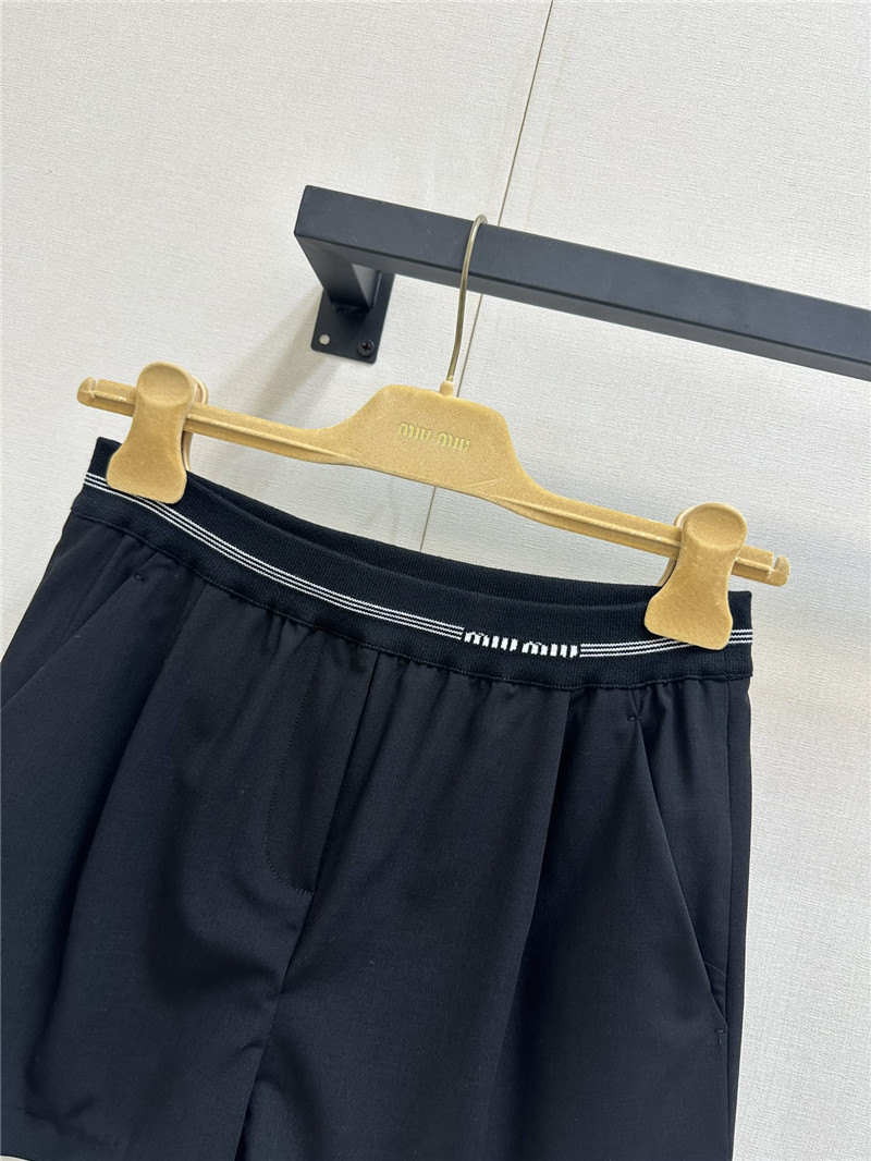 M1um1u high waist wide leg shorts replica clothes